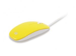Mysz optyczna przewodowa CONCEPTRONIC żółta