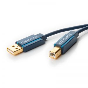 kabel USB 2.0 A/B CLICKTRONIC 1m.