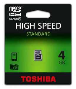 Pamięć TOSHIBA MICRO SDHC 4GB bez adaptera SD