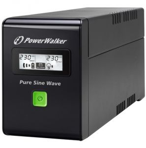 UPS POWER WALKER 600VA LCD, Pure Sine Wave