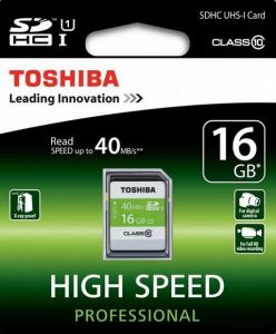 Pamięć TOSHIBA SD HC UHS 16GB (klasa 10)