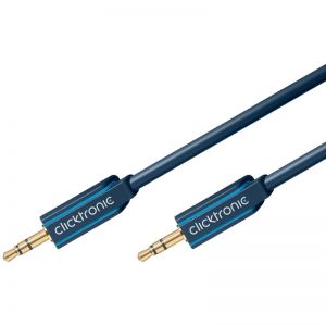 Kabel Audio Jack 3,5mm-Jack 3,5mm CLICKTRONIC 1,5m