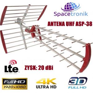 Antena kierunkowa UHF Spacetronik ASP-38 LTE Red