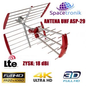 Antena kierunkowa UHF Spacetronik ASP-29 LTE Red