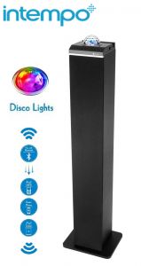 Intempo TOWER Bluetooth głośnik ze światłem disco
