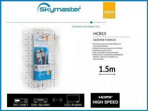 Kabel HDMI-HDMI Skymaster Blister/Nylon1,5 m