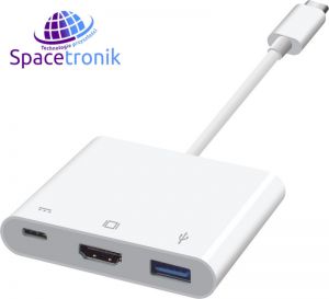 Adapter USB-C 3.1 na HDMI + DP + USB 3.0