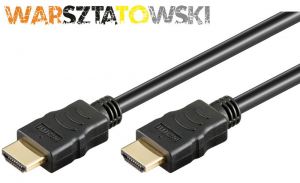 kabel HDMI Warsztatowski Gold Black - 1,8M