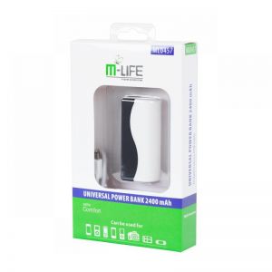 Power Bank M-LIFE z kablem micro USB 2400mAh