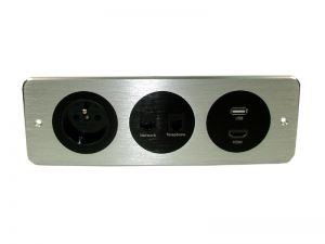 Media Port SP170 1x230V,RJ45,RJ11,USB,HDMI srebrny