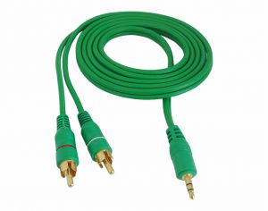 kabel Jack 3,5st-2RCA Digital dobry HQ zielony