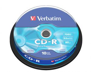 VERBATIM CD-R 700MB 52X EXTRA PROTECTION 10szt