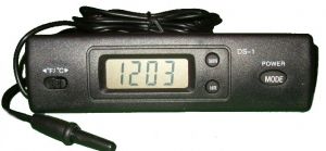 Termometr samochodowy wew/zew + zegarek