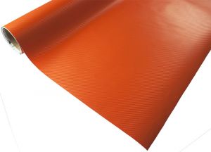 Folia rolka carbon 3D pomarańcz 1,27x30m